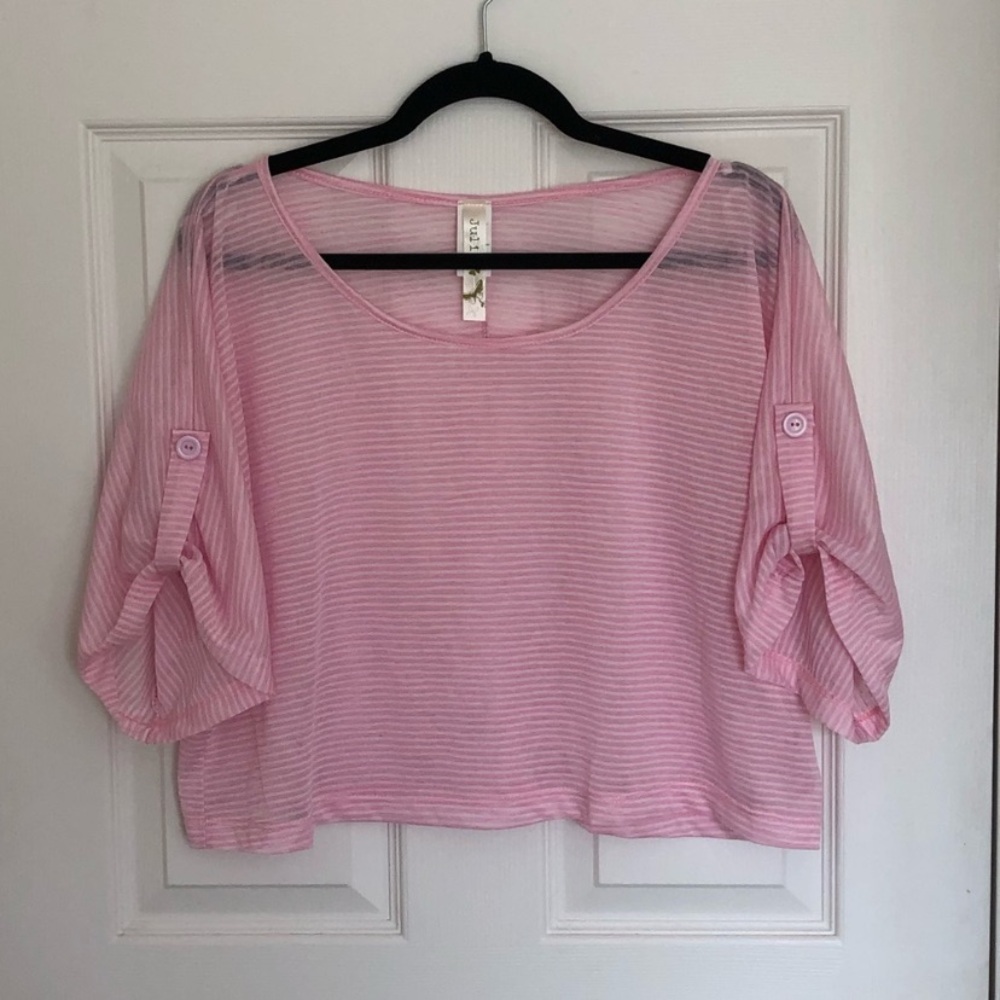 Pink Crop Top